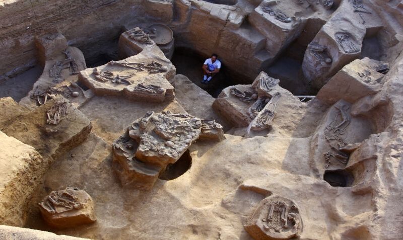 Descubren imponente tumba con 60 sacrificios humanos en Pomac, Lambayeque, Perú