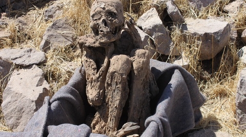 Hallan momia inca en ciudadela Moqi, Tacna