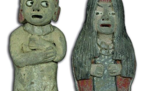 miraya caral figurillas hombre mujer