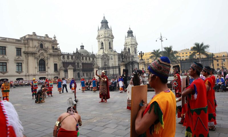 Con gran majestuosidad se lanzó celebración del Inti Raymi en Palacio de Gobierno del Perú